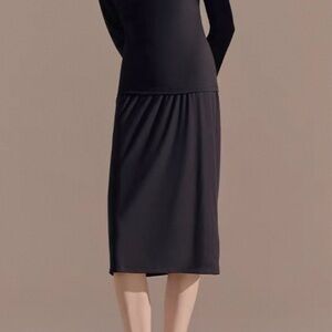 Uma Wang Black Women's Tencel and Lycra Skirt